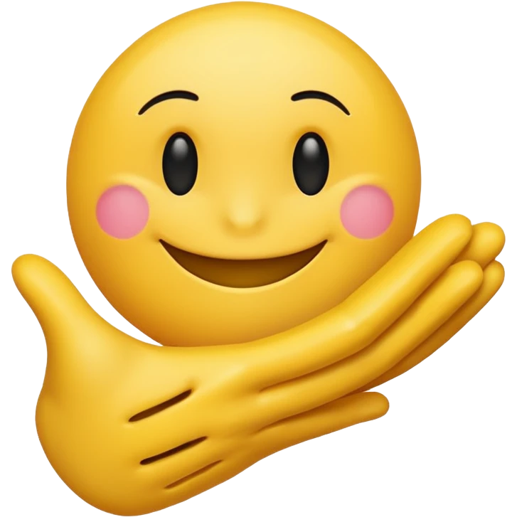 Smiley which pats in the back emoji