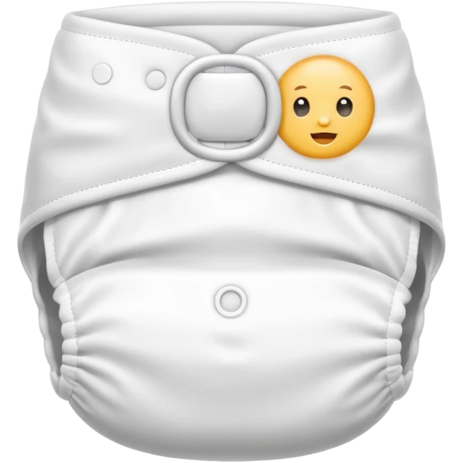 white baby diaper minimalistic emoji