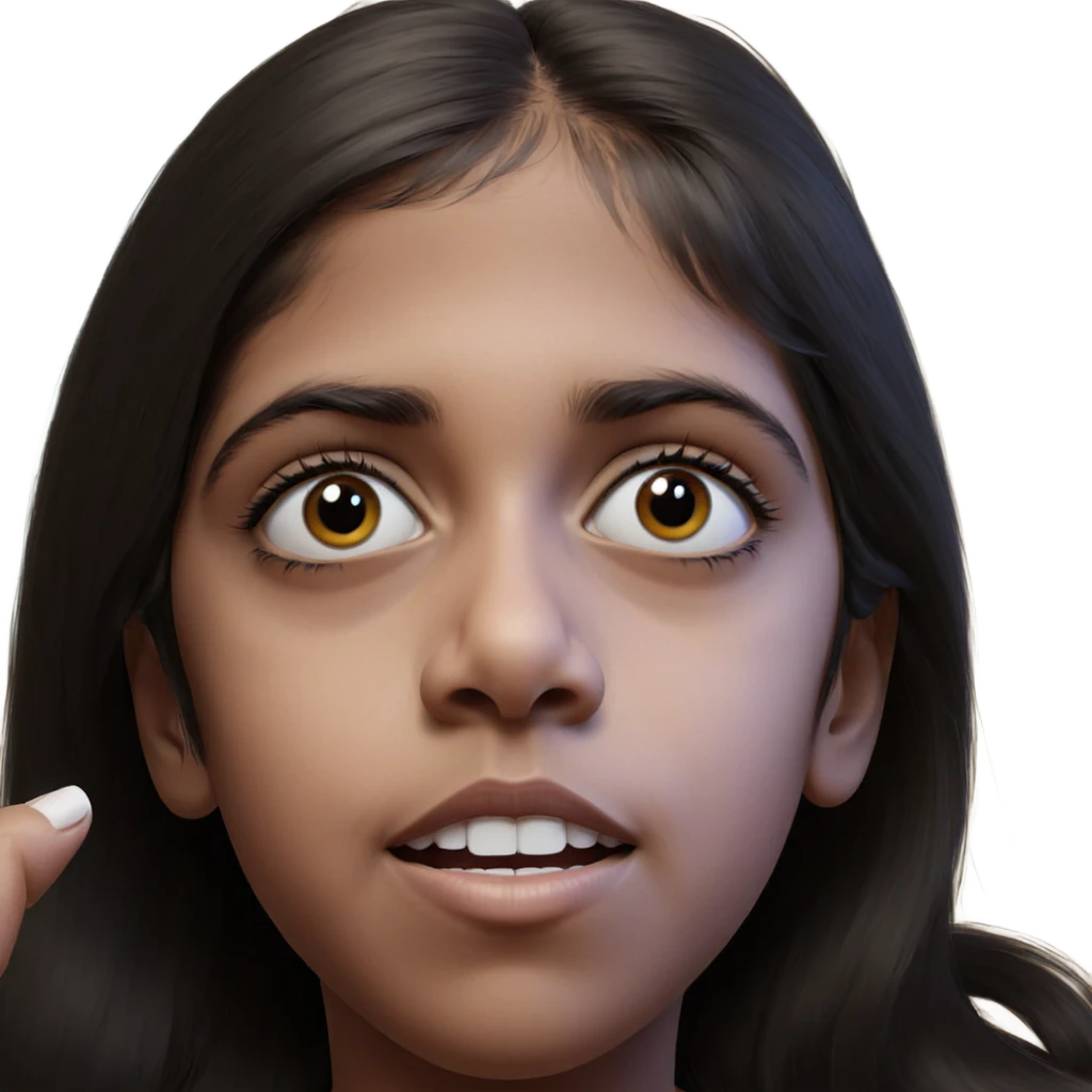 realistic portrait of girl emoji