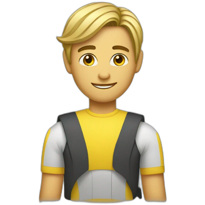 men with a lemond in her month emoji