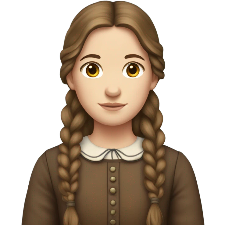 Laura Ingalls brown hair  emoji