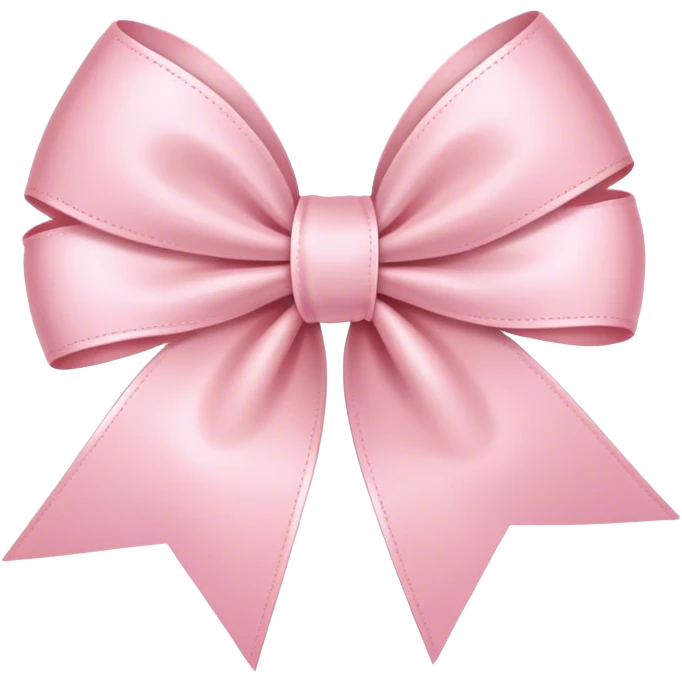 light pink ribbon bow emoji