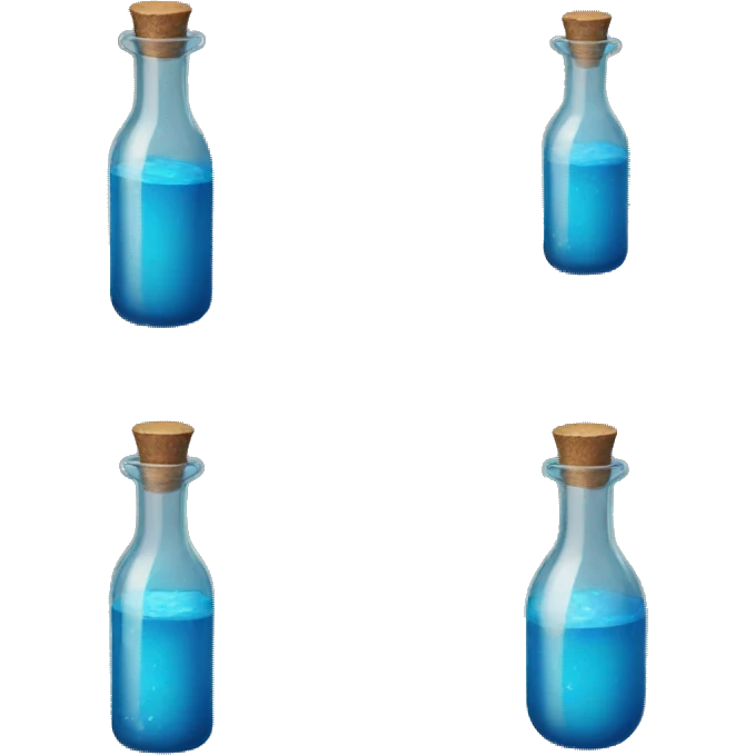 potion blue bottle emoji