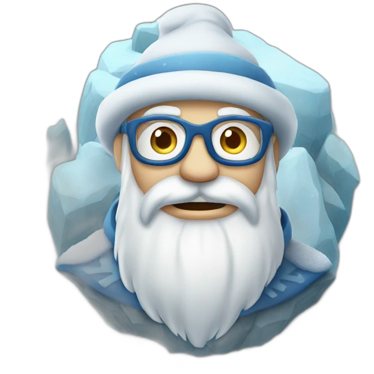 cool Father Frost Rock sign emoji