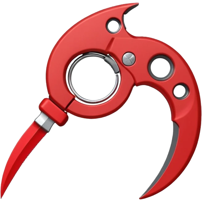 Single blade karambit , the blade needs to be a marble red  emoji
