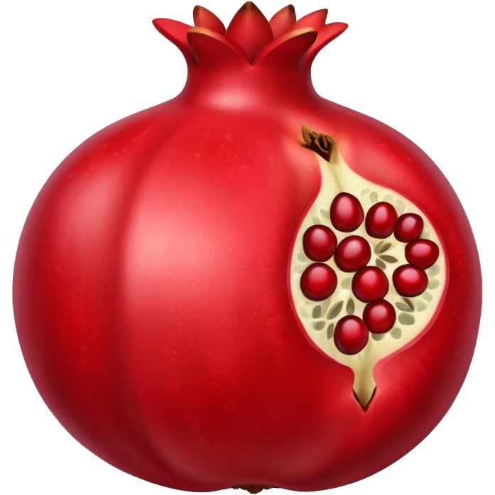 Granada abierta (fruta) emoji