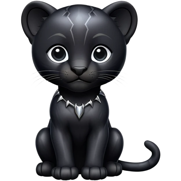 Black panther cub emoji