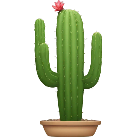 Cactus without pot emoji