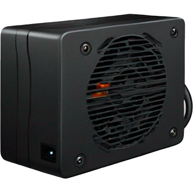 Black pc power supply emoji