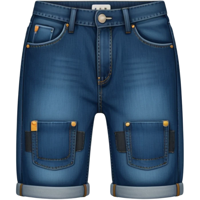 black baggy Denim Jeans emoji