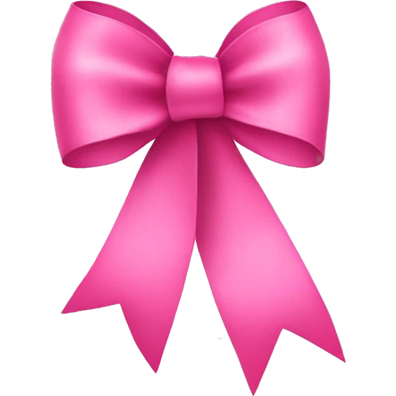 Patel pink bow ribbon emoji