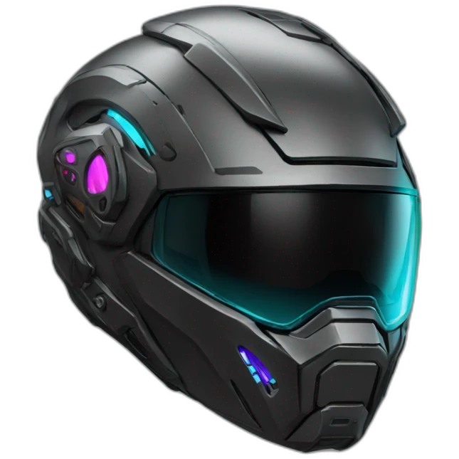 cyberpunk motorcycle helmet emoji