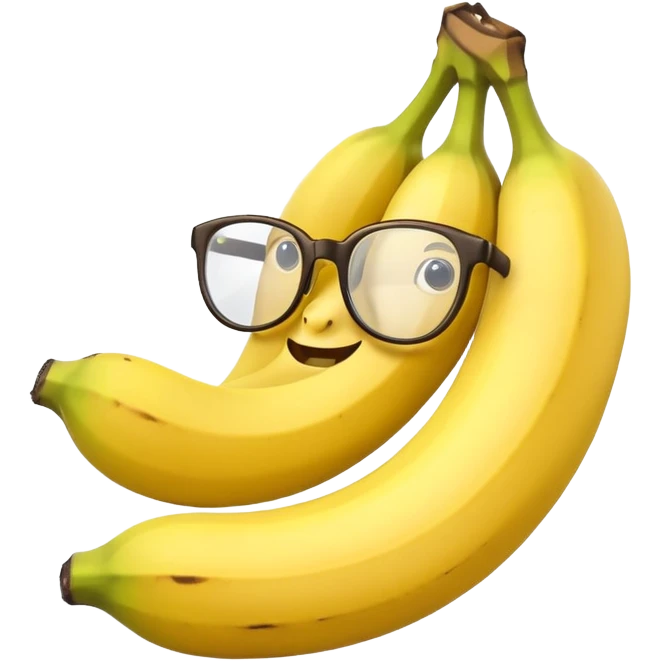 banana with glasses emoji