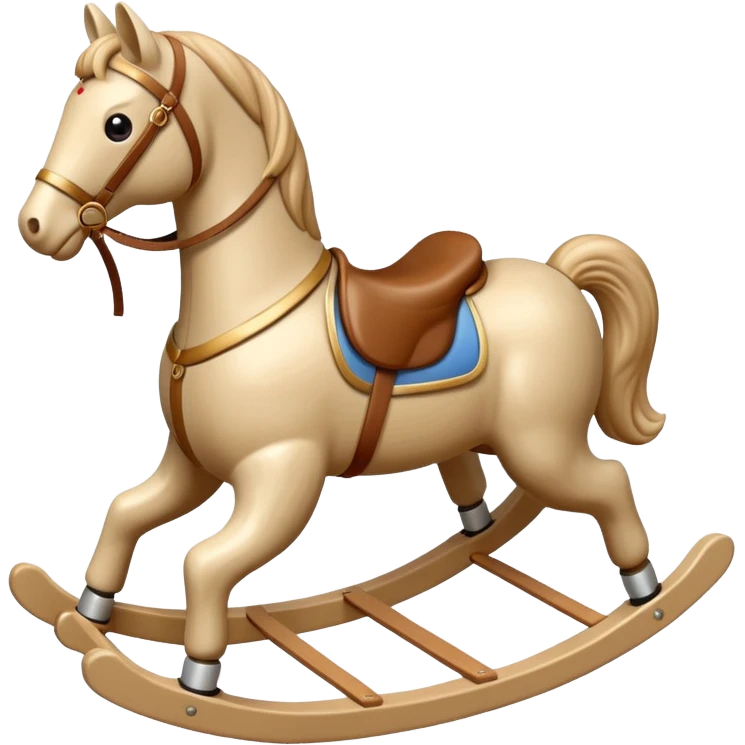 beige Rocking Horse emoji