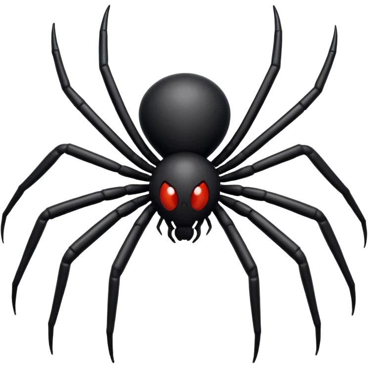 “High-resolution iOS-style spider emoji, centered on bright white background, crisp clean details” emoji