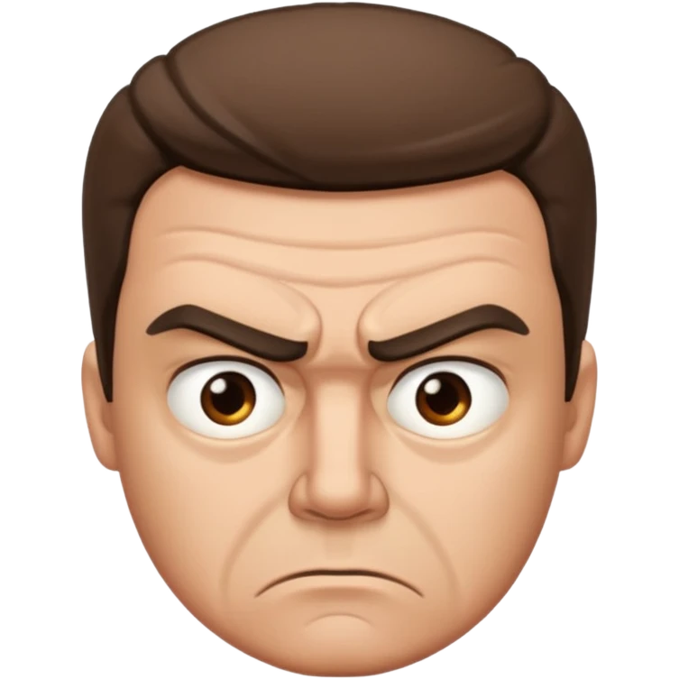 man annoyed emoji
