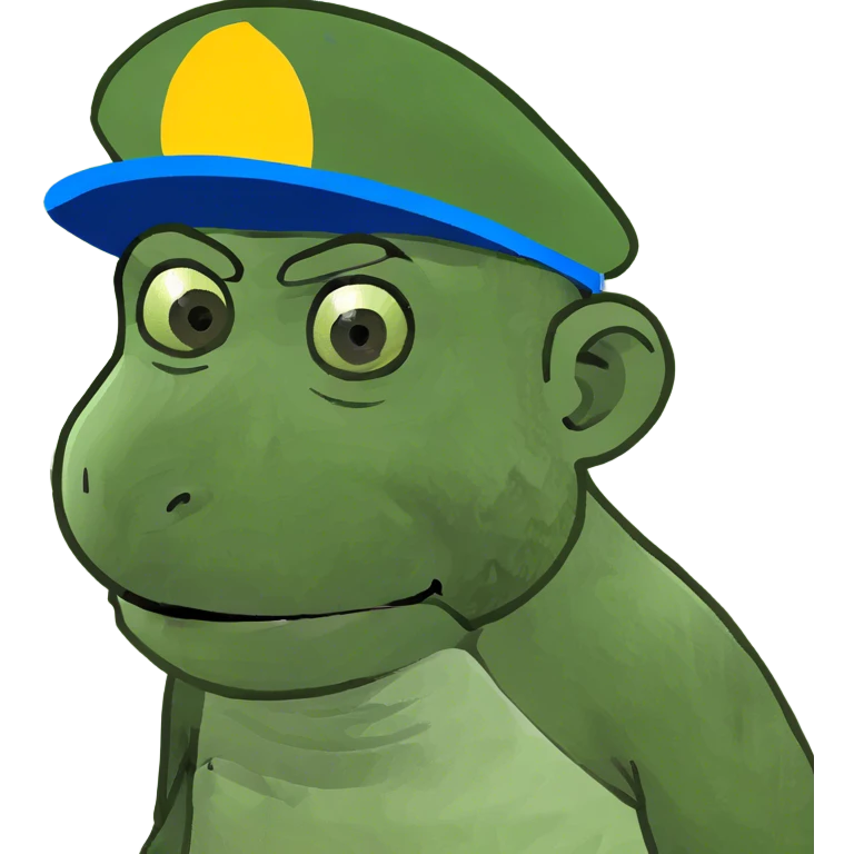Monkey on guy emoji