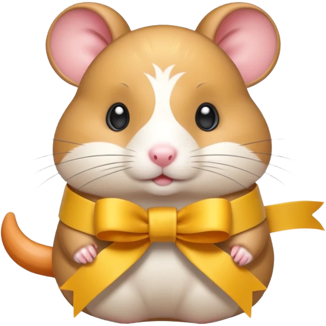 ribbon hamster emoji