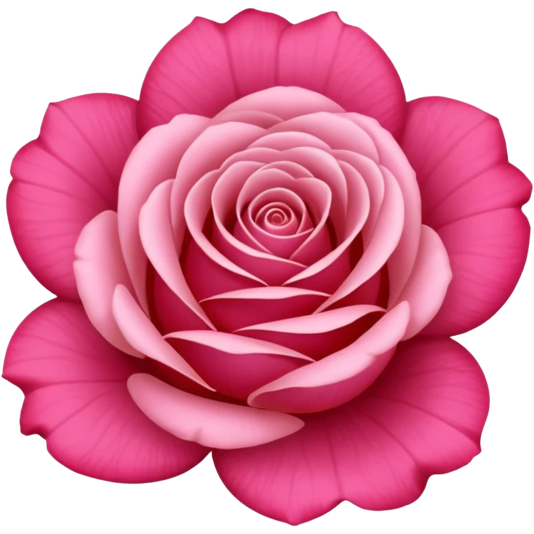 rose shape flower, no stem, use color code 0019ff for petals emoji