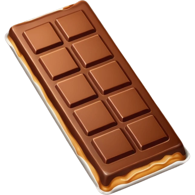 chcolate with caramel emoji
