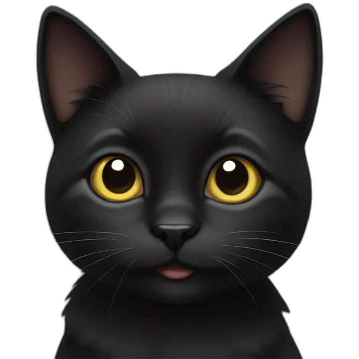 cute black cat emoji