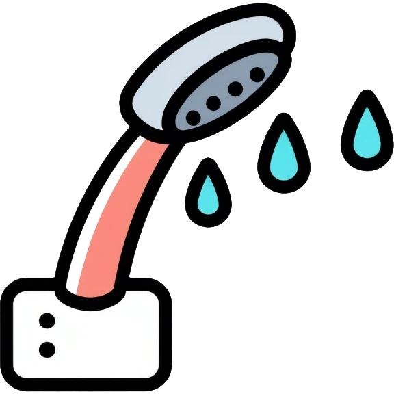shower head with water drops emoji