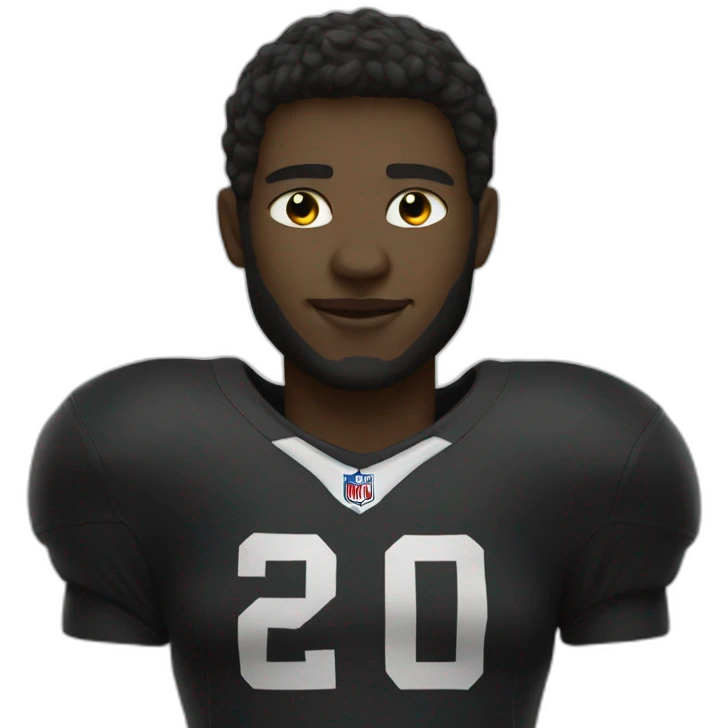 Black cat football player emoji