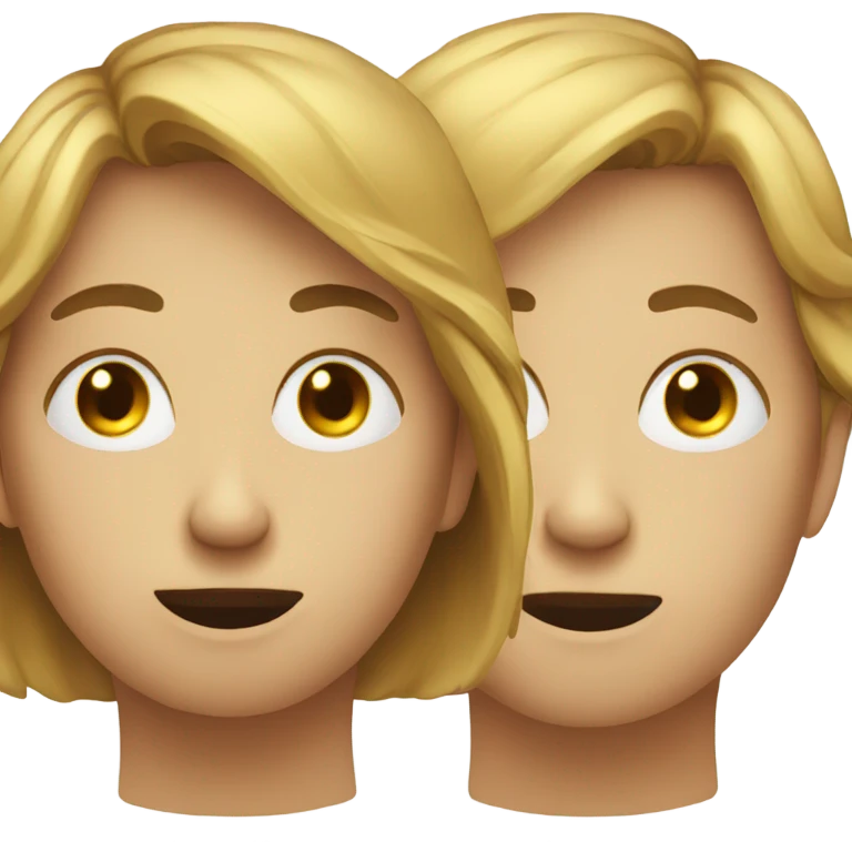 Face thinking another face  emoji