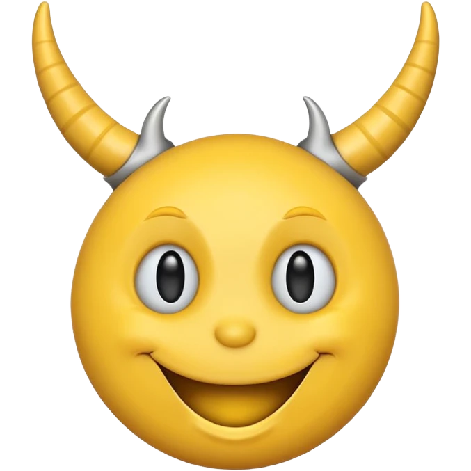 Happy smiley face with horns emoji