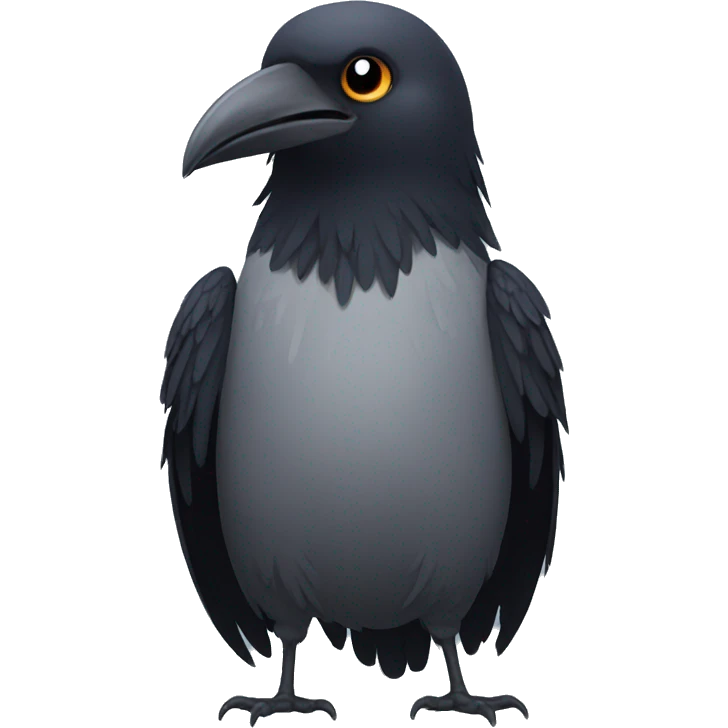 Cute crow emoji