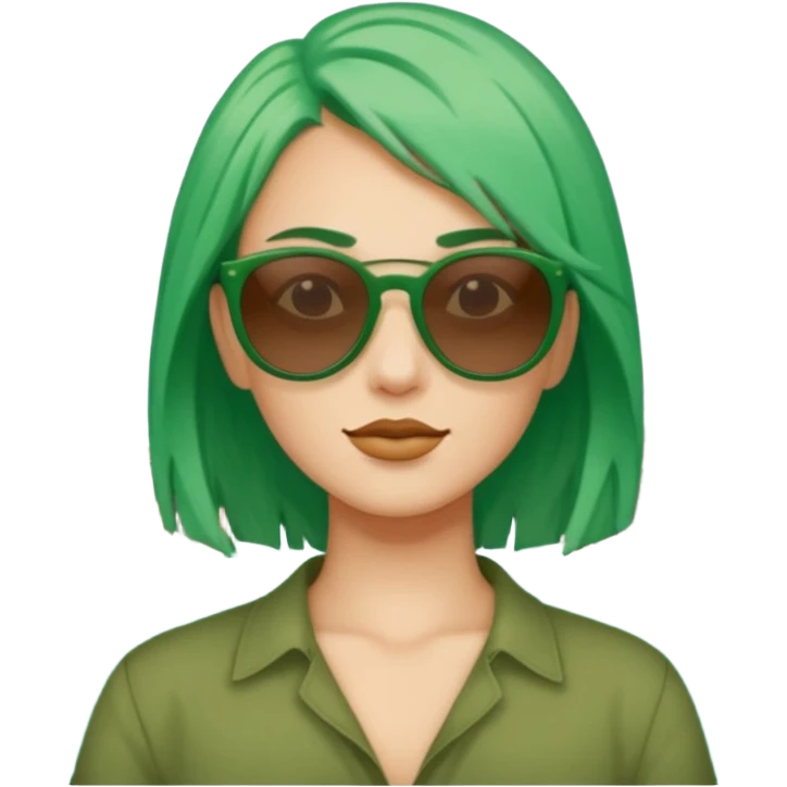 venice tourist green hair emoji