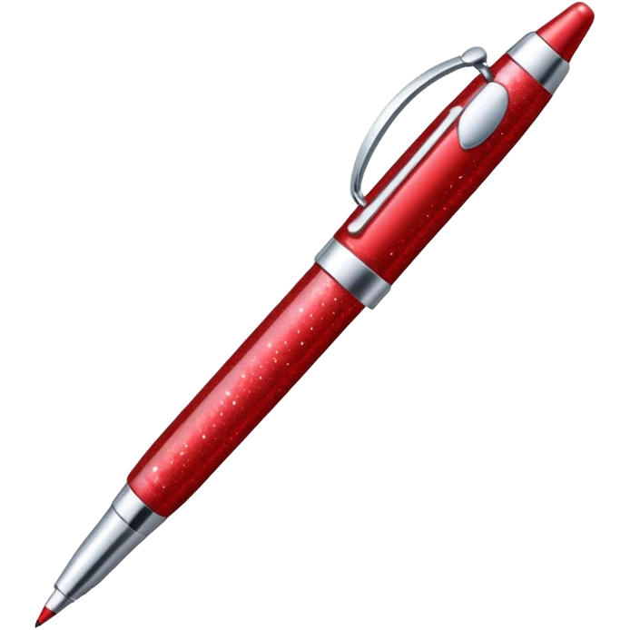 red glitter office supplies emoji