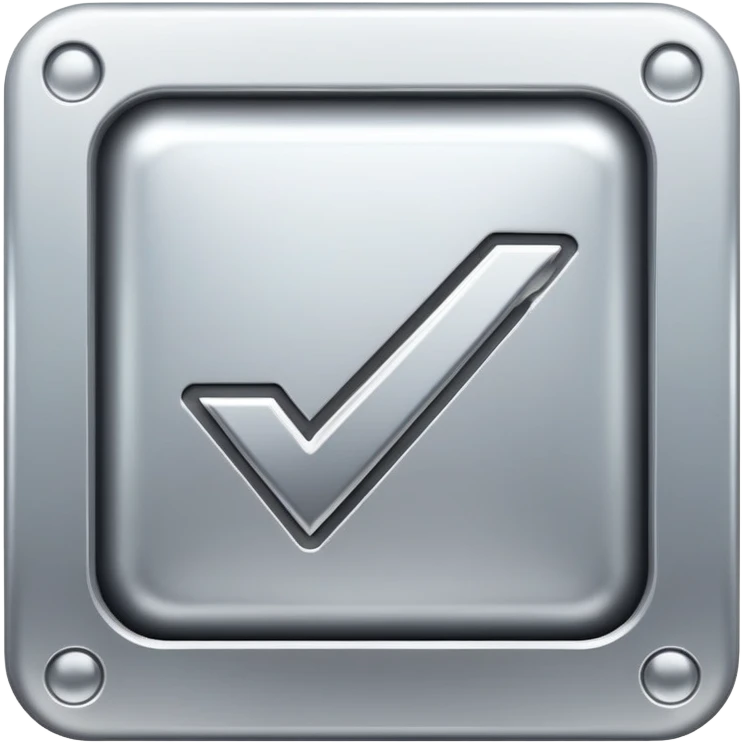 silver checkbox icon emoji