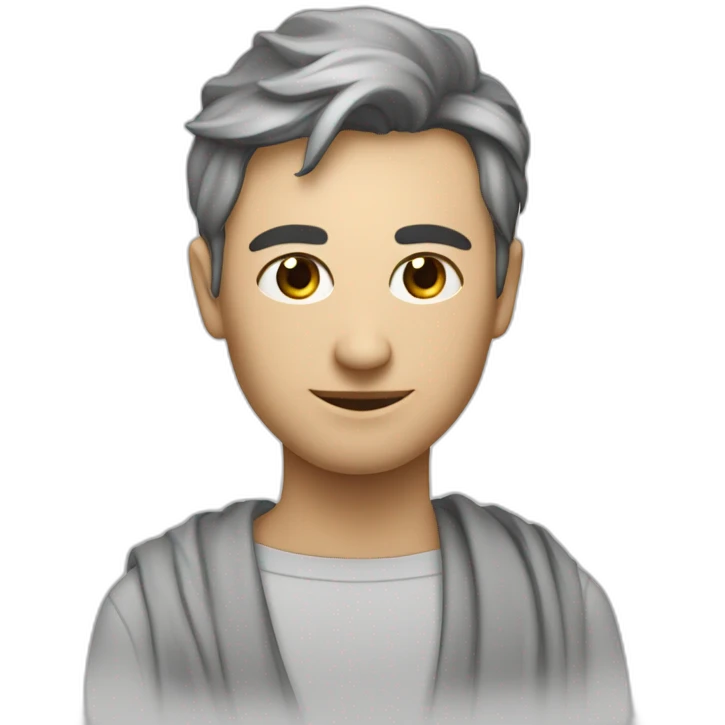 humain avec un long draps sur eux avec formant une pointe au dessus de leurs tête emoji