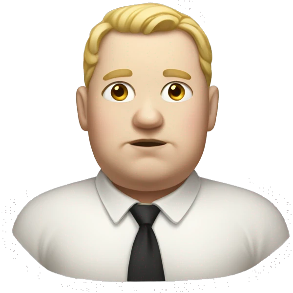 A fat white person  emoji