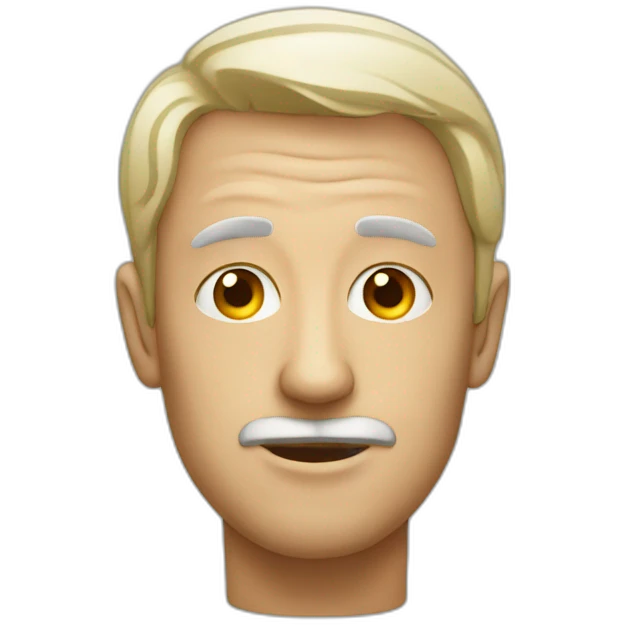 a man with 3 eye emoji