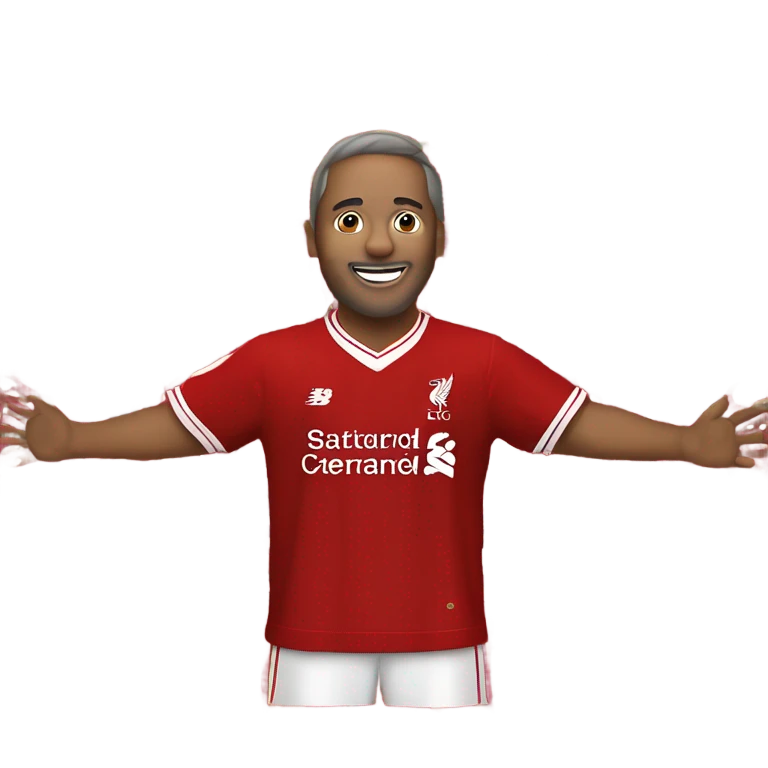A Liverpool fan who is singing you will never walk alone  emoji