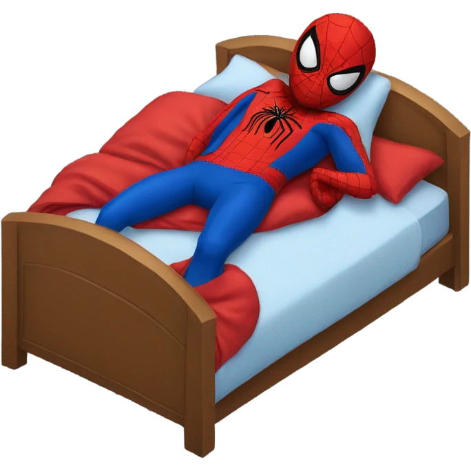 Mr spider man sleeping in brd emoji