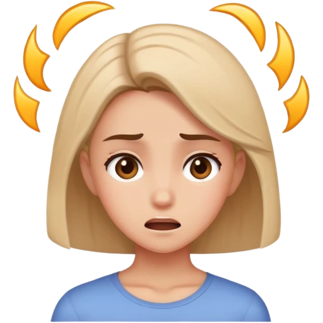 Girl hitting head emoji