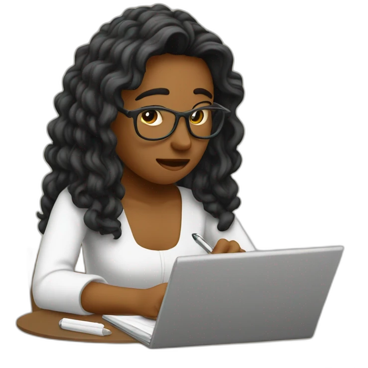 me writing my final draft after failing a midterm emoji