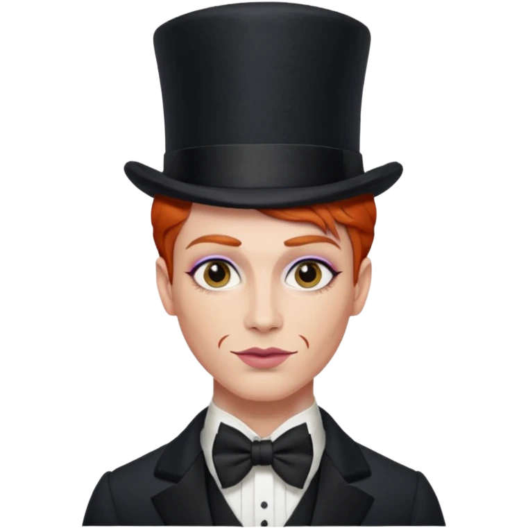 redhead drag king fabulous makeup emoji