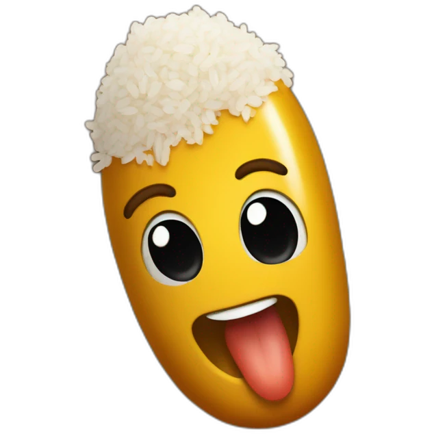 Phallic curry and rice nice emoji