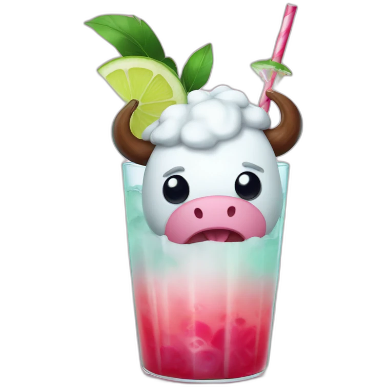 poro from lol inside a cocktail emoji