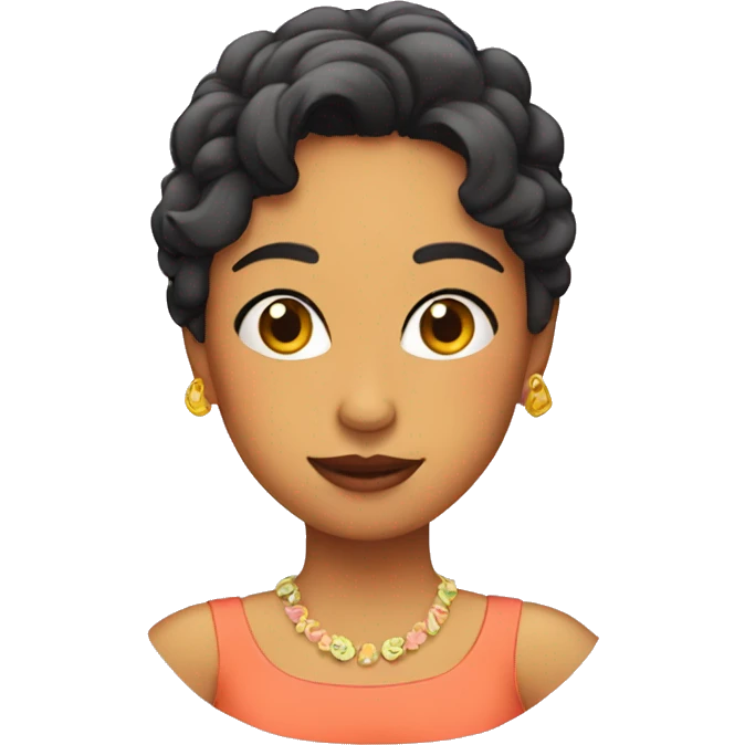 Chica morenita  emoji