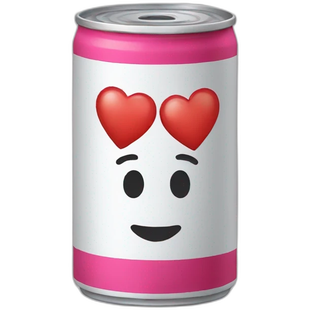can with three hearts above the head emoji