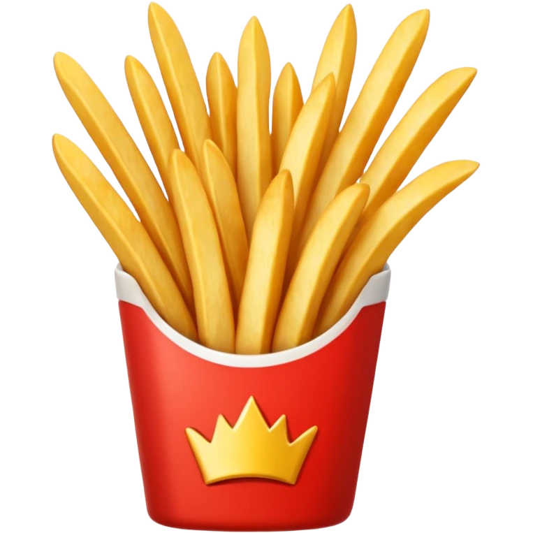 just french fries with nothing on the box emoji