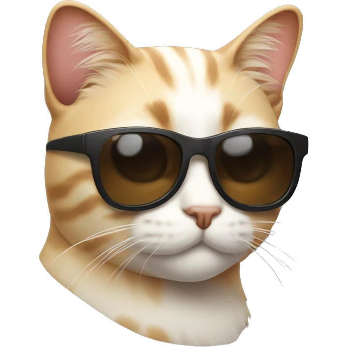 Cat with sunglasses emoji