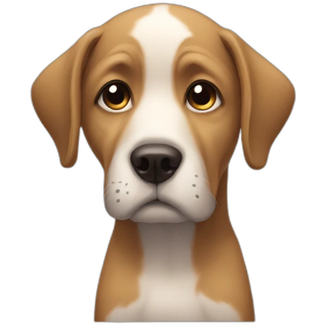 Depressed dog emoji