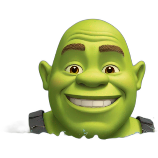 shrek swimming emoji