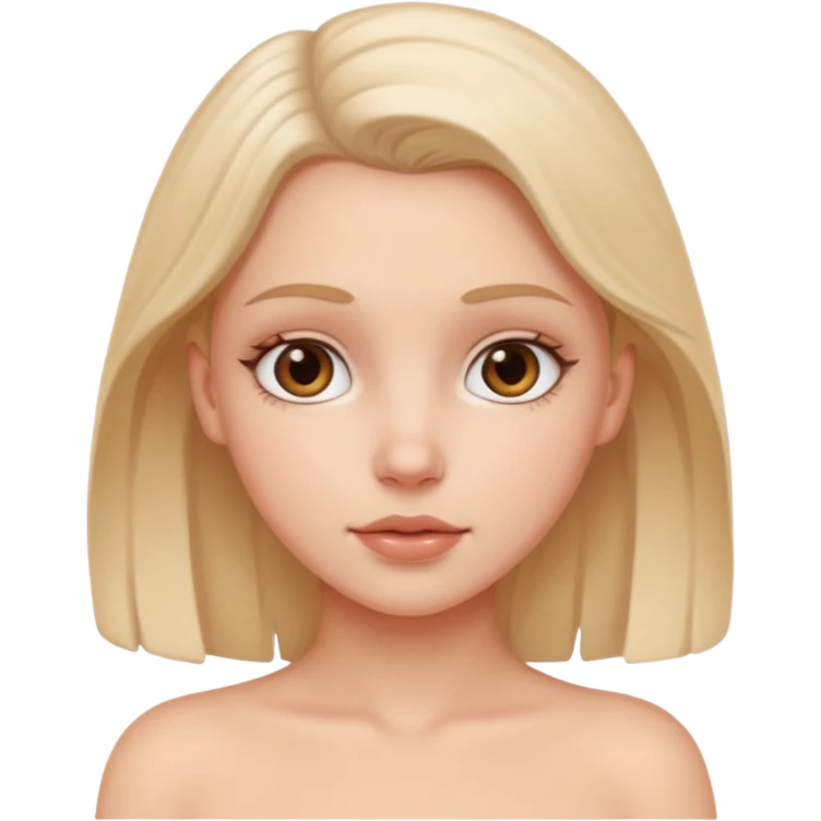 White girl naked pussy emoji
